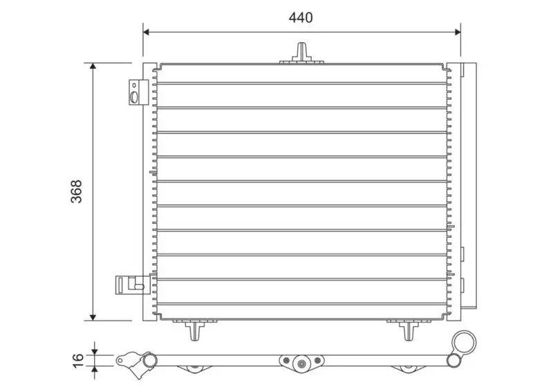 VALEO 812734 Klima Radyatörü resmi
