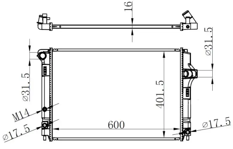 ORIS BTO766016 Radyatör 1640021330 resmi