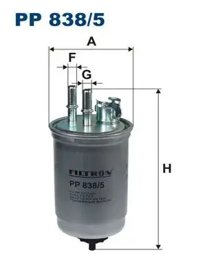 FILTRON PP838/5 Yakıt Filtresi resmi