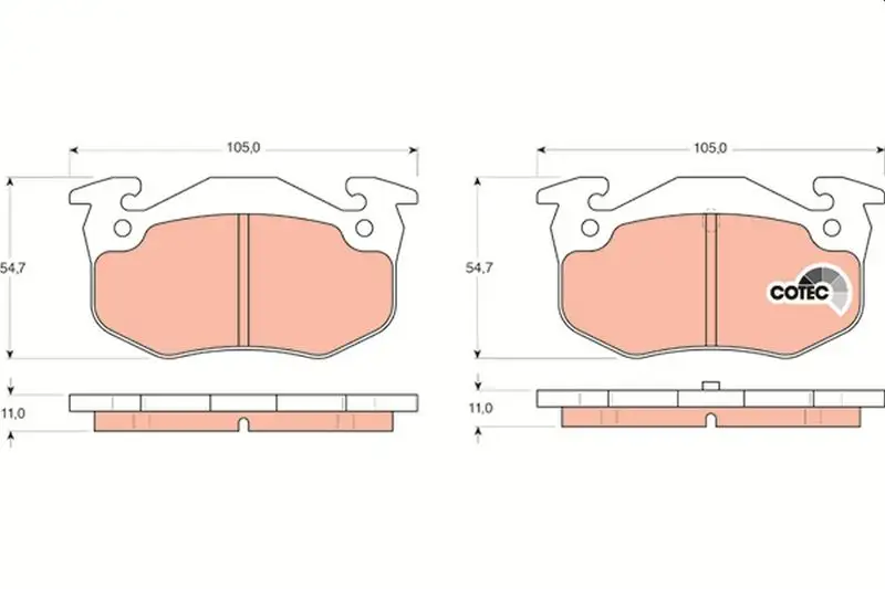 TRW GDB1305 Arka Fren Balatası resmi