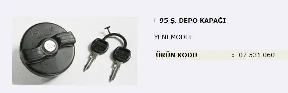 MITA 07531060 Yakıt Depo Kapağı 64420196 resmi