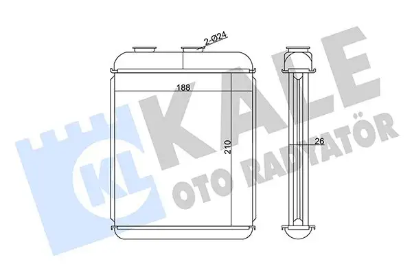 KALE 346680 Kalorifer Radyatörü resmi