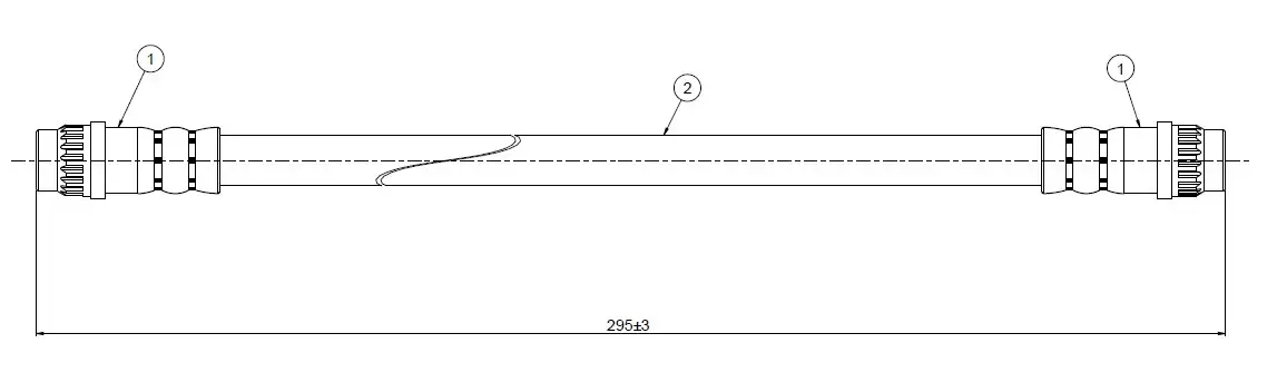 CAVO C800534A Arka Fren Hortumu 7700834863 resmi