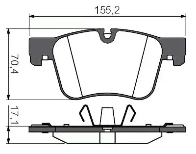 MGA 55627 Ön Fren Balatası 1609898580 resmi