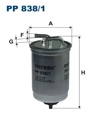 FILTRON PP838/1 Yakıt Filtresi resmi