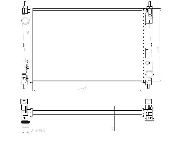 MGA 80435 Radyatör 1300287 resmi
