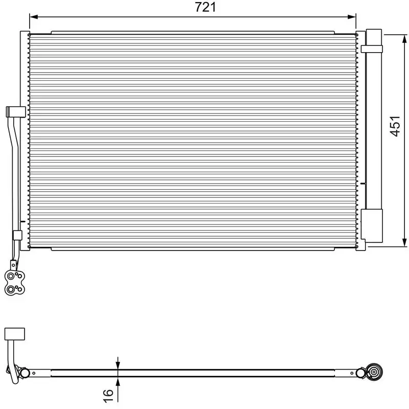 VALEO 814379 Klima Radyatörü resmi