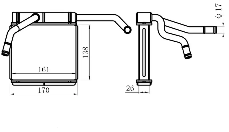 ORIS KMZ003026 Kalorifer Radyatörü XM3418476CA resmi