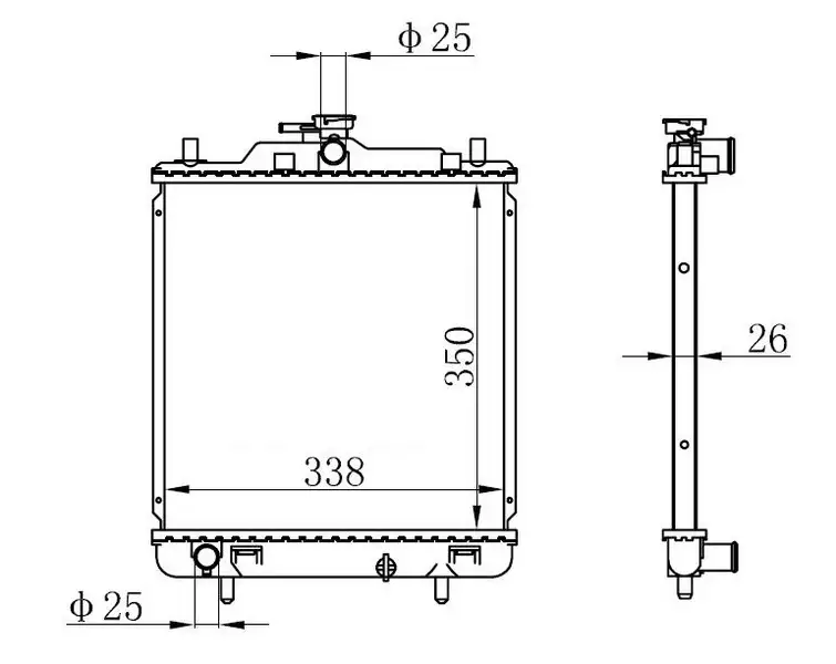 ORIS BSZ010026 Radyatör 1770078A00 resmi