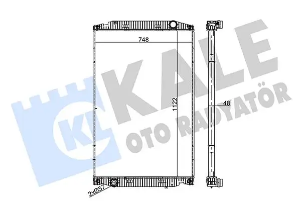 KALE 349490 Radyatör 5802776647 resmi