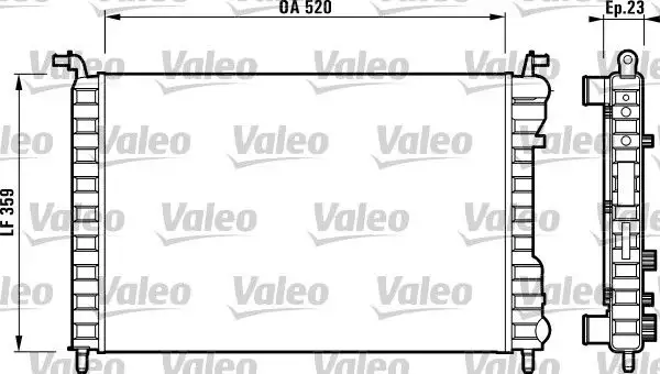 VALEO 732812 Radyatör 46548483 resmi