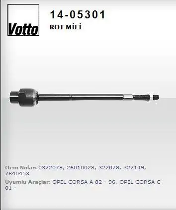 VOTTO 14-05301 Rot Mili 322149 resmi