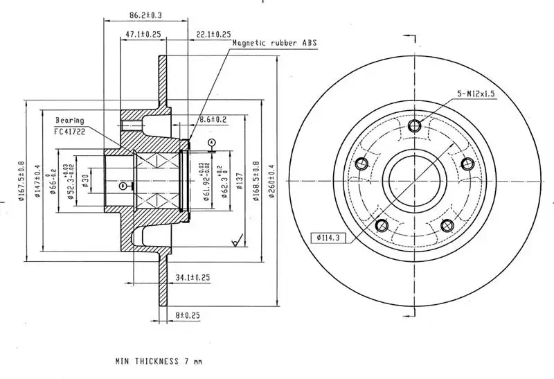 MGA 50563 Arka Fren Diski 432006506R resmi