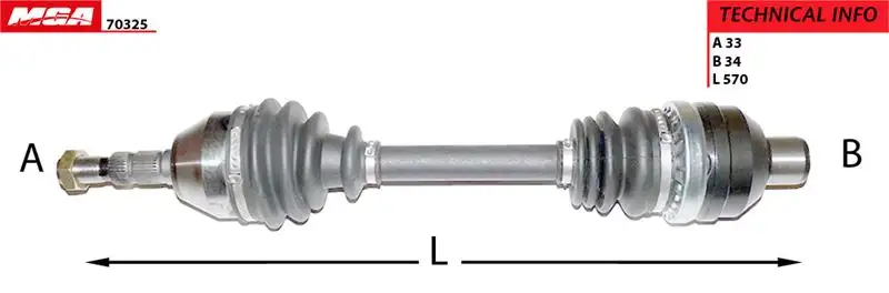 MGA 70325 Ön Aks (Sağ) 704083 resmi