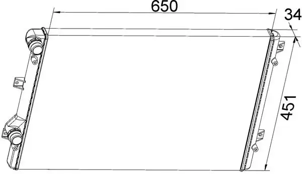 MAHLE CR1538000S Radyatör resmi