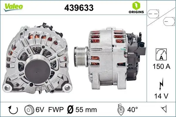 VALEO 439633 Şarj Dinamosu 8V2110300BB resmi