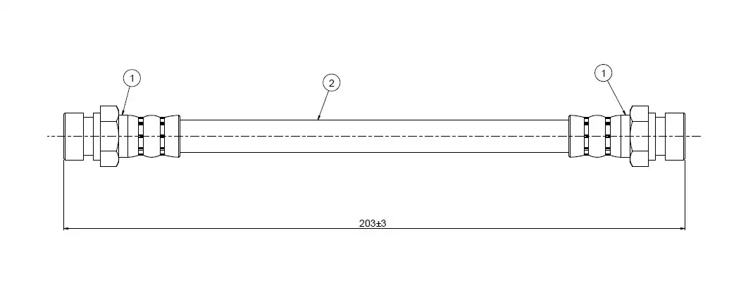 CAVO C800679B Arka Fren Hortumu 6U0611775 resmi