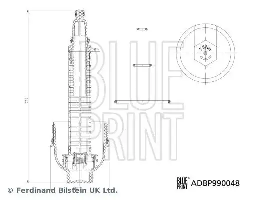 BLUEPRINT ADBP990048 Yağ Filtre Kapağı 11427789323 resmi
