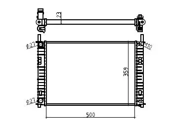MGA 80245 Radyatör 4S6H8005CA resmi