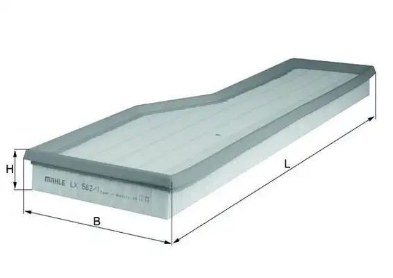 MAHLE LX582/1 Hava Filtresi 99611013152 resmi