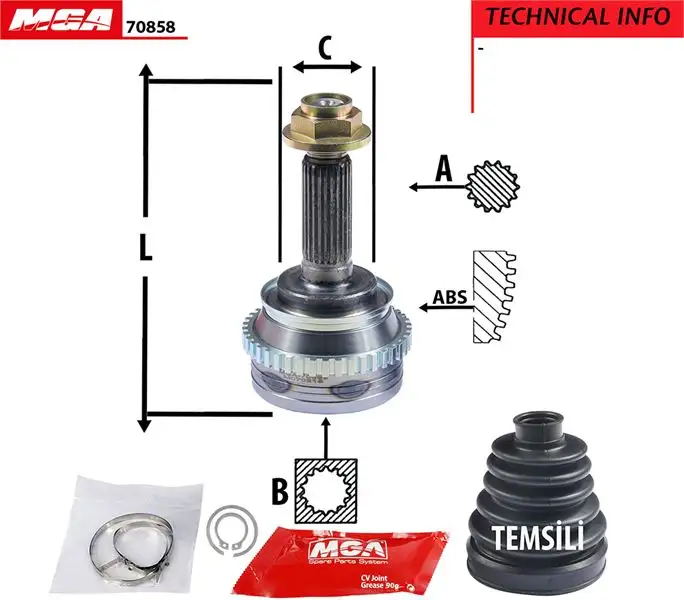 MGA 70858 Aks Kafası (Dış) resmi