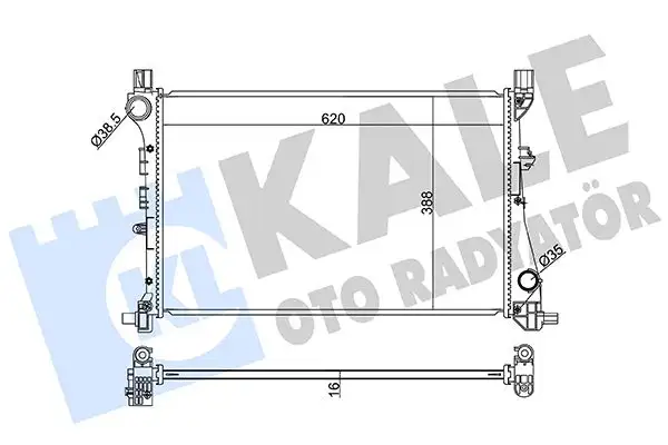 KALE 348440 Radyatör 52052220 resmi