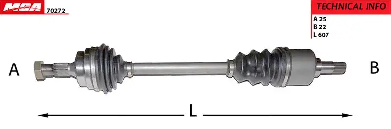 MGA 70272 Ön Aks (Sol) 3272T3 resmi