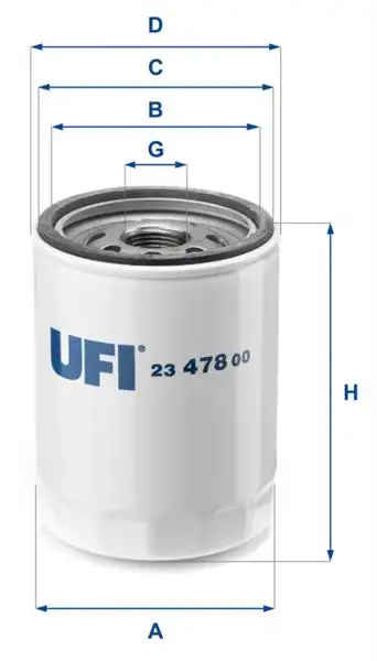 UFI 23.478.00 Yağ Filtresi resmi