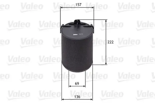 VALEO 585742 Hava Filtresi 1TD129620 resmi