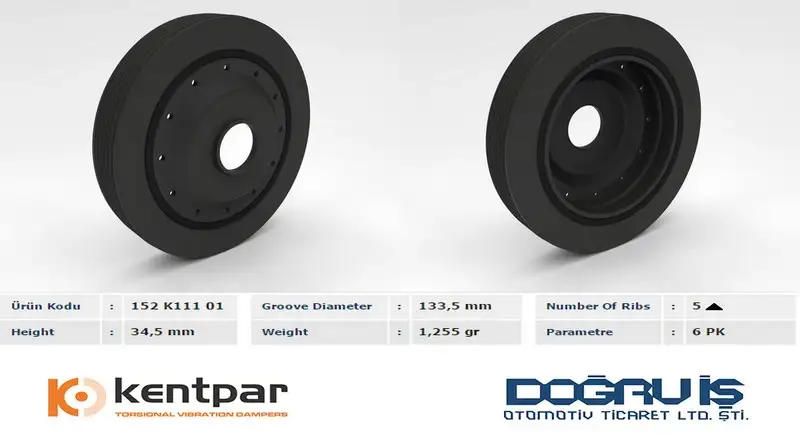 KENTPAR K11101 Krank Kasnağı resmi