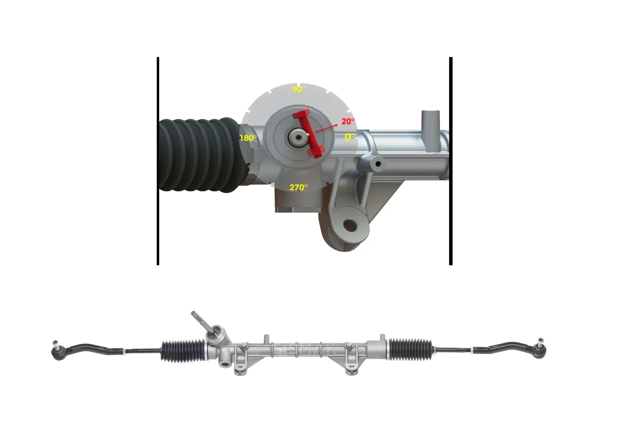 SİSMAK 220819T Direksiyon Kutusu 490014832R resmi