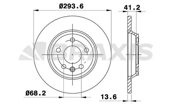 BRAXIS AE0305 Arka Fren Diski 7D0615601C resmi