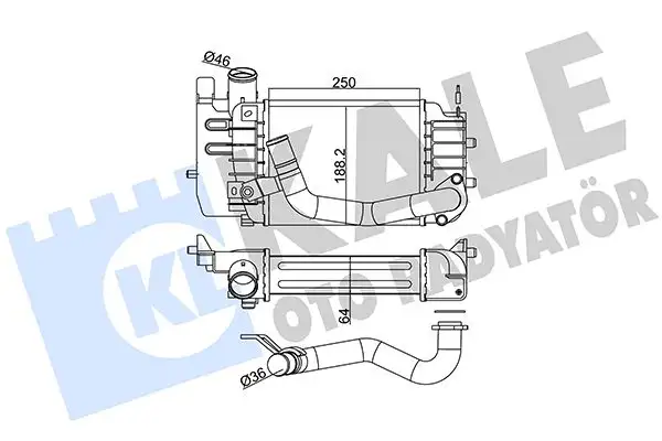 KALE 342370 Turbo Radyatörü 179000N030 resmi