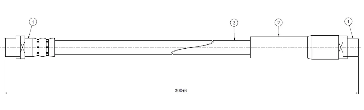 CAVO C800427B Ön Fren Hortumu 4A0611707 resmi