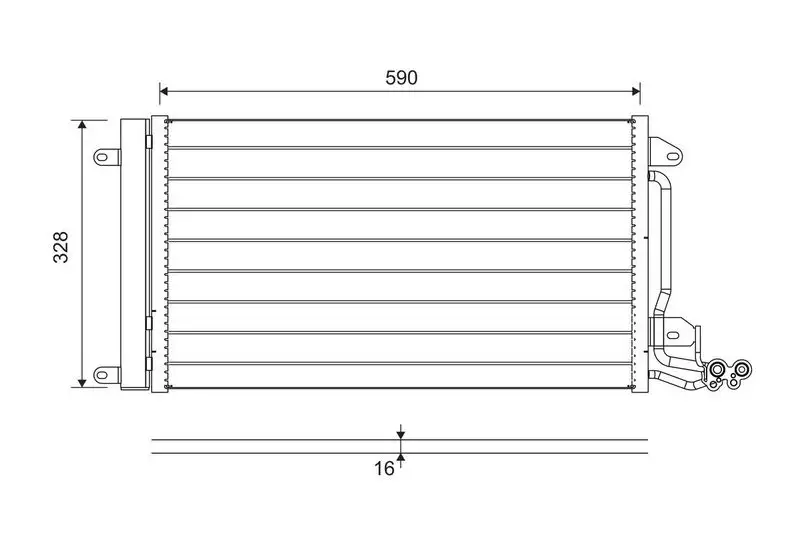 VALEO 814364 Klima Radyatörü resmi