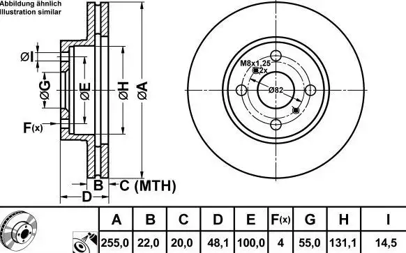MGA 50252 Ön Fren Diski 4351202070 resmi