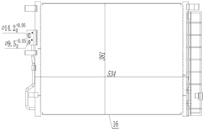 ORIS CHY938016 Klima Radyatörü 976062W001 resmi