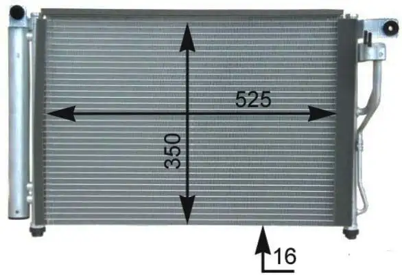 MGA 82160 Klima Radyatörü 976061E300 resmi