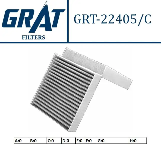 GRAT 22405C Polen Filtresi (Karbonlu) 1718300418 resmi