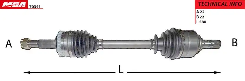 MGA 70341 Ön Aks (Sol) 374466 resmi