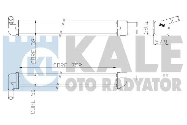 KALE 0582862AL Kalorifer Radyatörü resmi