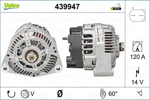 VALEO 439947 Şarj Dinamosu 4357550M3 resmi