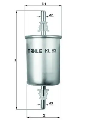 MAHLE KL83 Yakıt Filtresi resmi