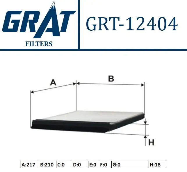 GRAT 12404 Polen Filtresi 6479A1 resmi
