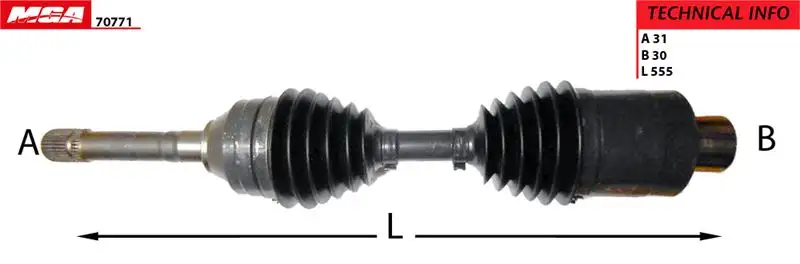 MGA 70771 Ön Aks (Sol) 266733750120 resmi