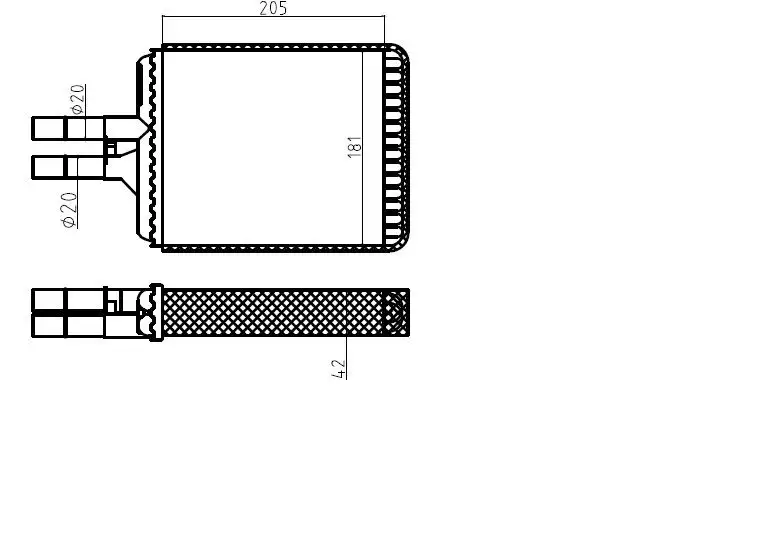 MGA 81133 Kalorifer Radyatörü 1843107 resmi