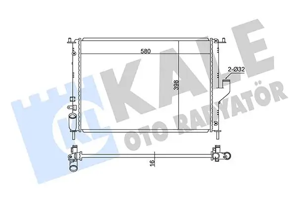 KALE 348685 Radyatör 8200735039 resmi