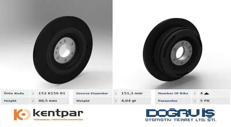KENTPAR K15601 Krank Kasnağı resmi