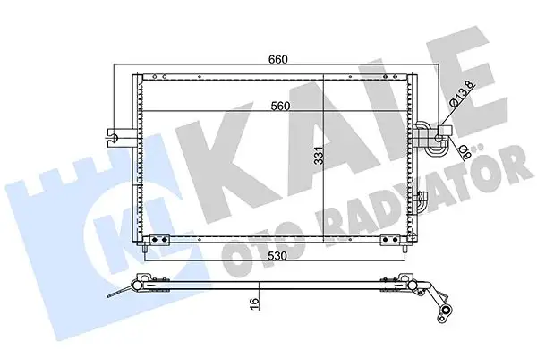 KALE 386400 Klima Radyatörü resmi