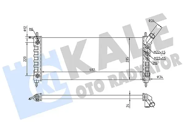 KALE 363560 Radyatör resmi